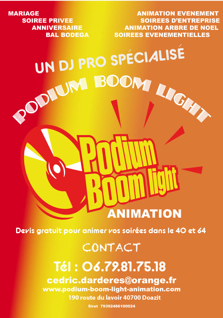 Actualités - Podium Boom Light